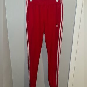 Red Adidas Track Pants size small GREAT CONDITION